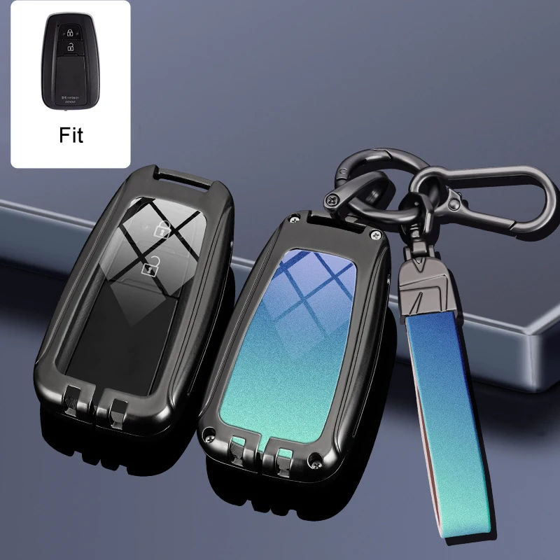 Цинковый сплав градиентного цвета для Toyota Prius Camry Corolla Avalon CHR RAV4 Land Cruiser чехол