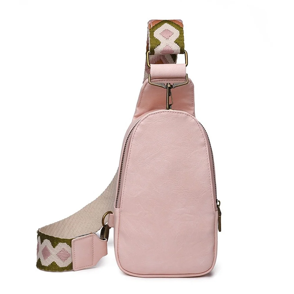 

Кожаная сумка-слинг через плечо в стиле бохо для женщин, роскошные дизайнерские винтажные нагрудные сумочки на ремешке для Веганской гитары, повседневные универсальные дамские забавные сумки