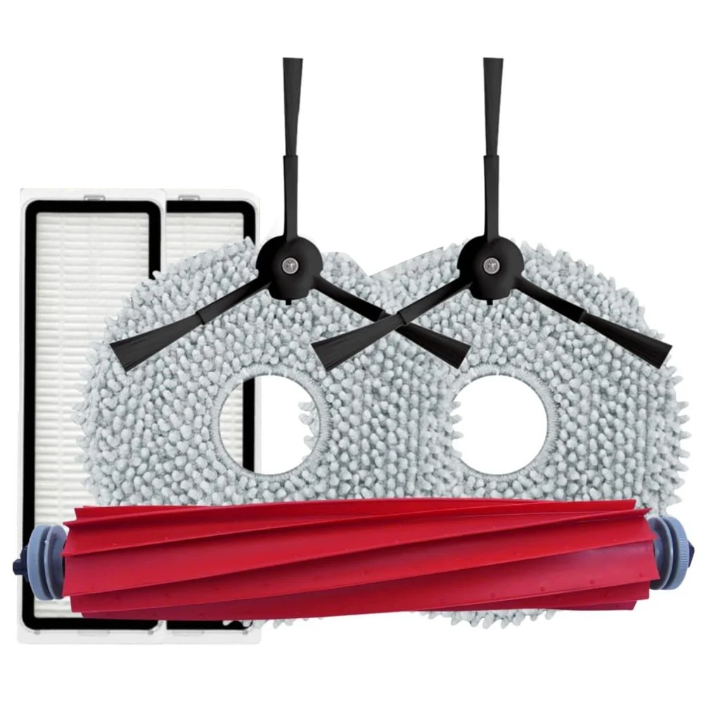 

2pcs Sweeper Side Brushes & 1PC Main Brush For Robo Rock Q Revo / Robo Rock P10 A7400RR Replacement Spare Parts Accessories