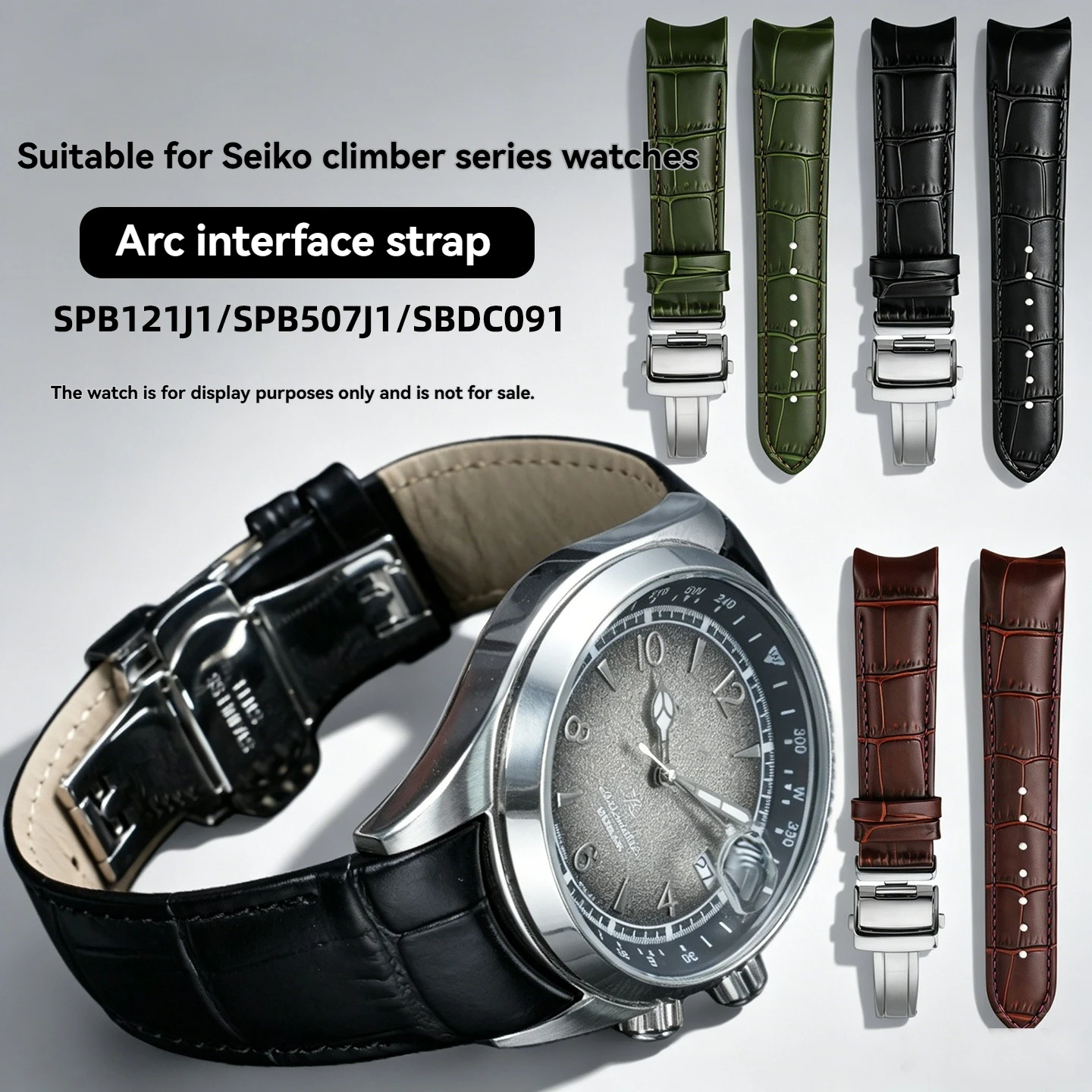 Фото Ремешок для часов из натуральной кожи Arc Interface Calf для Seiko Prospex Alpinist SBDC/SPB sbdc089/087/135 SPB121J1/119/123 sarb017 №1