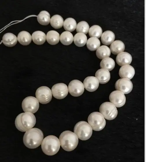 

gorgeous 10-11mm south sea baroque white pearl necklace 18inch