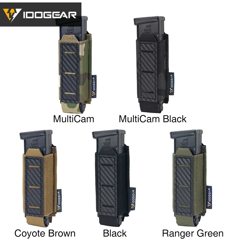 IDOGEAR MOLLE тактическая 9 мм Одиночная Магнитная сумка охотничья Военная переноска
