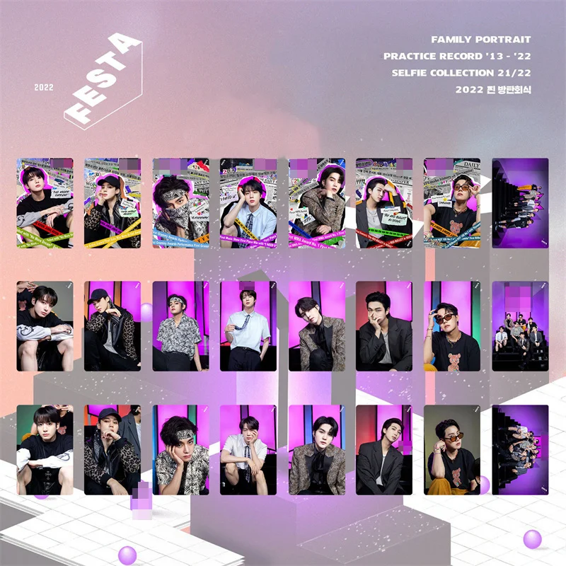 

Оптовая продажа, 7 шт./компл., Kpop Bangtan Boys, новинка 2022, семейное праздничное платье, ломо-карточка, фотопечать, карточки, постер, картины, поклонн...