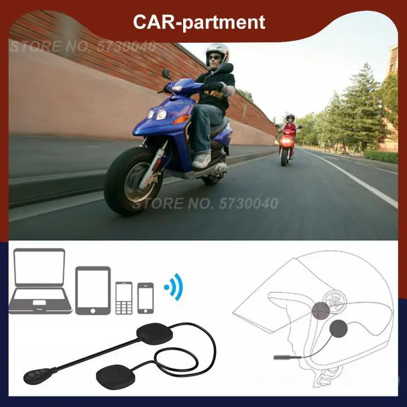 

Bluetooth-гарнитура для шлема 5,0, Беспроводная колонка, гарнитура для громкой связи, музыкальный плеер, стереонаушники для мотоциклетного шлема