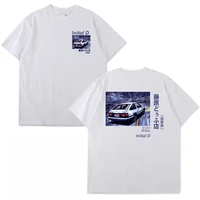 Takumi Fujiwara Tofu Shop Delivery AE86 T Shirt Initial D Manga Hachiroku Shift Drift Men Loose Streetwear T-shirt Men's Tshirts