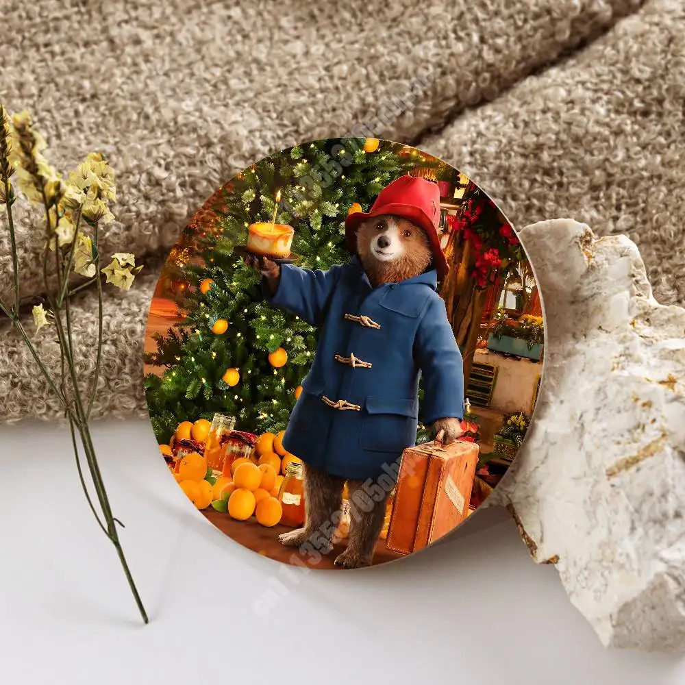 Фото Деревянная подставка для чашек P-Padd1ngton-S Bear Movie для капучино, водки, сока, воды, для цветочного магазина №3