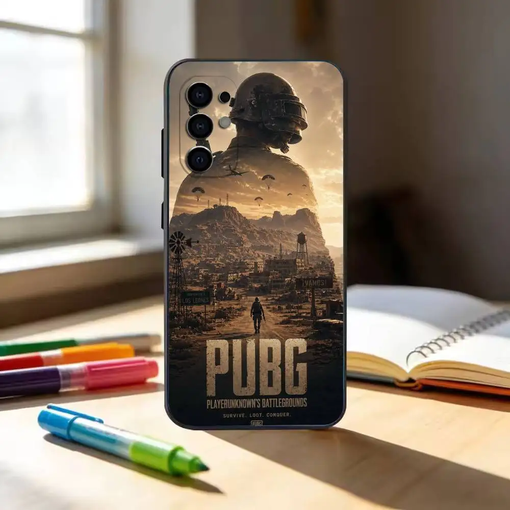 Фото Чехол для телефона C-Chicken game-P-PUBG-G для Samsung S 25,24,23,22,30,21,10,9,Ultra,Plus,Lite,FE,4,5 G, мягкий черный чехол №5