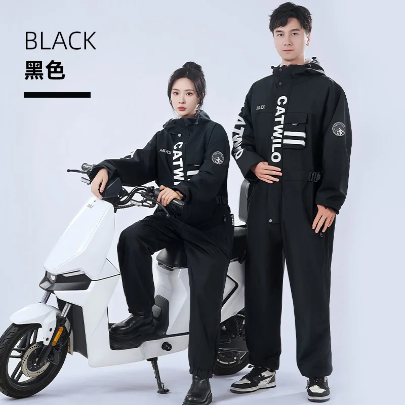 

Цельный водонепроницаемый плащ с капюшоном для езды на мотоцикле, уличный пылезащитный легкий рабочий костюм, плащ для водителя для мужчин и женщин