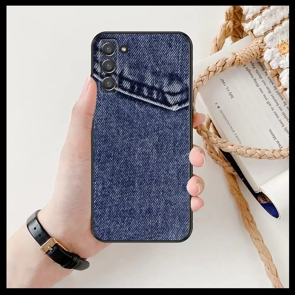 Джинсовый ковбойский чехол для телефона с принтом корпус SamSung Galaxy s6 s7 S8 S9 S10E S20 S21 S5