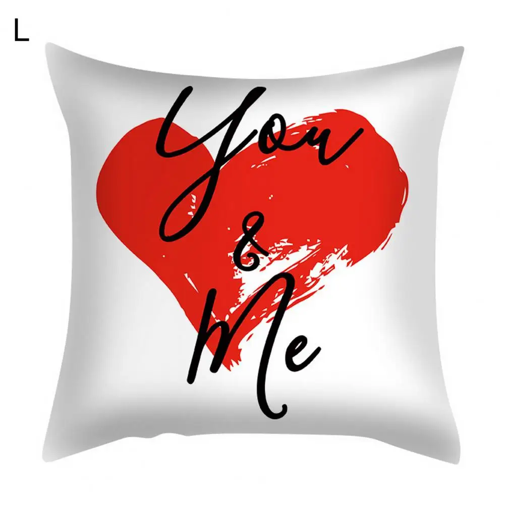 

Практичная наволочка ярких цветов, наволочка для подушки, тематика любви, праздничный чехол для гостиной, дивана, наволочка для создания ат...