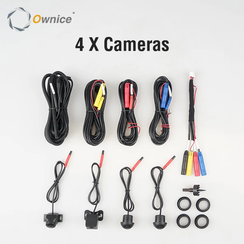 

1080P Panorama Camera Car Bird View 4 Camera Rear/Front/Left/Right 3D 360 Camera Only for Ownice k7 Android Car Radio