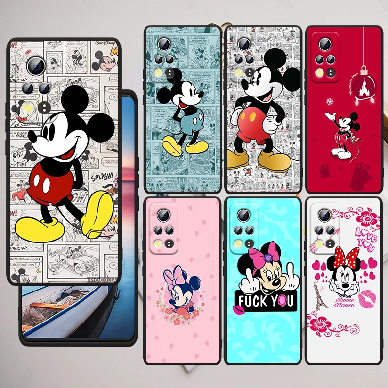 

Mickey Minnie Mouse Art For Honor Play 3E 10X 10i 10 9X 9C 9S 9A 9 8X 8A 7C 7S Black Soft Phone Case Funda Capa
