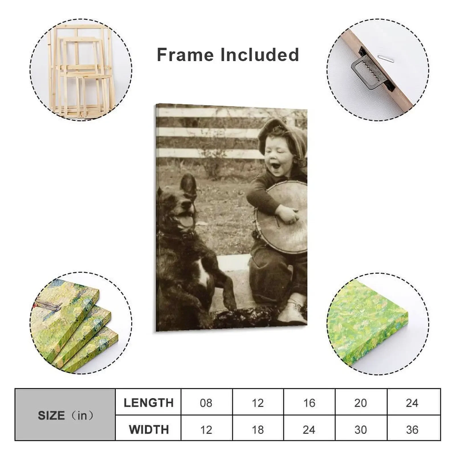 Картина &quotМальчик играет в банджо для его собаки&quot