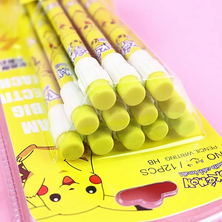 "Pokemon New Anime Peripheral Kawaii Cute Kawaii Pikachu Pencil HB Lead