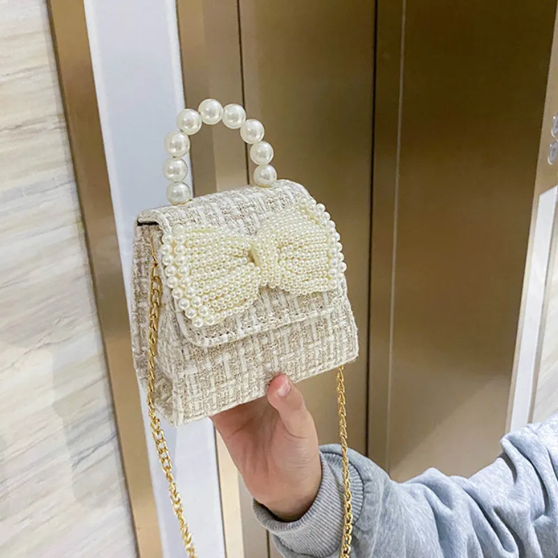

Crossbody Mini Girl Princess Gift Small Girls Purses Kids Bag Bag Party Cute Little Korean Children's Style Pearl Clutch