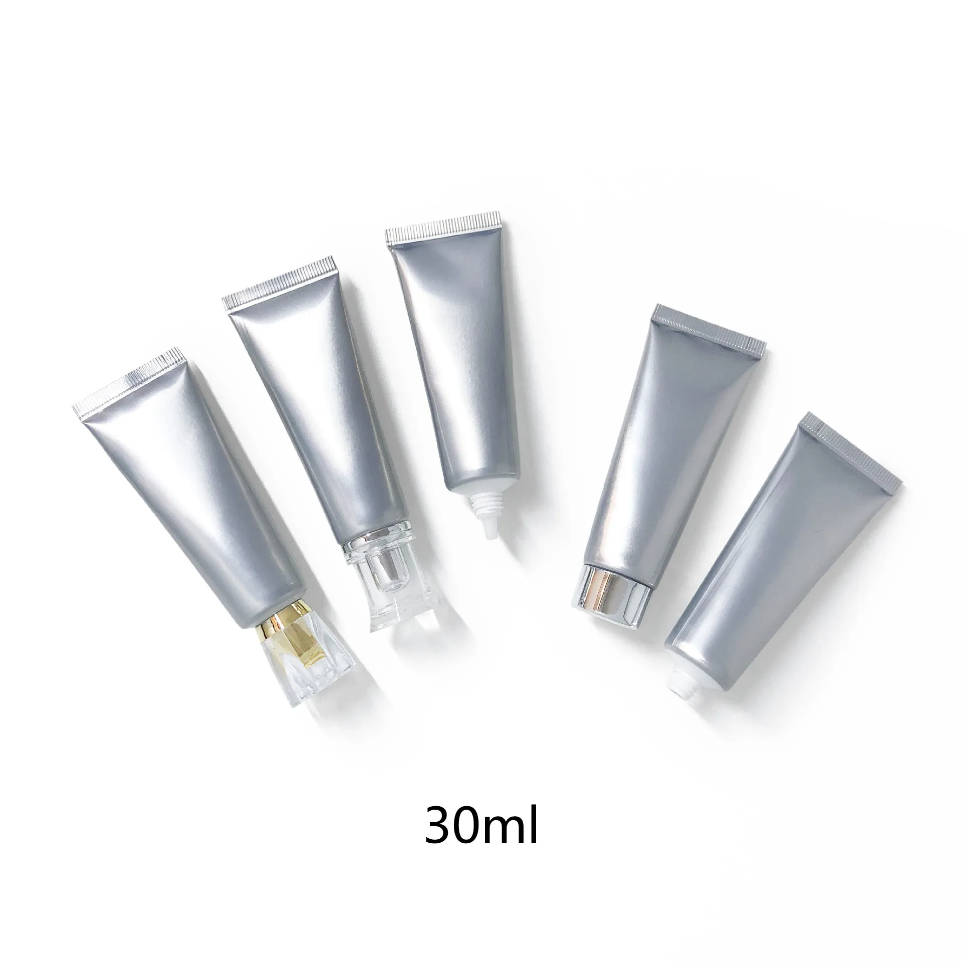 

30g Matte Aluminum Silver Stretch Marks Removal Cream Hose Cosmetic Eye Essence BB Liquid Concealer Correct Empty Tube Bottles