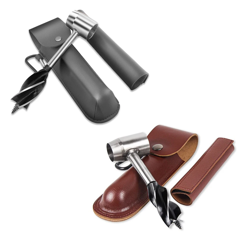 

Сверло для деревообработки, столярные рабочие сверла из нержавеющей стали для дерева, портативный ручной инструмент для походов и выживани...