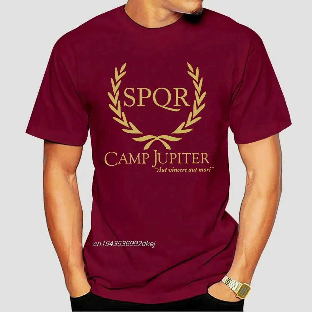 

Men SPQR T Shirt Camp Jupiter Camp Halfblood Percy Jackson T-Shirts Stylish Crewneck Short Sleeve Top Cotton Tee Shirt 3040D