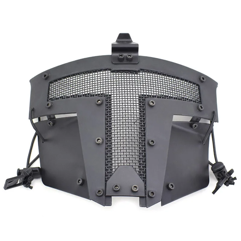 

Military Tactical Half Face Mask Use With Fast Helmet Airsoft Paintball Outdoor Shooting CS Wargame Metal Mesh Protective Masks