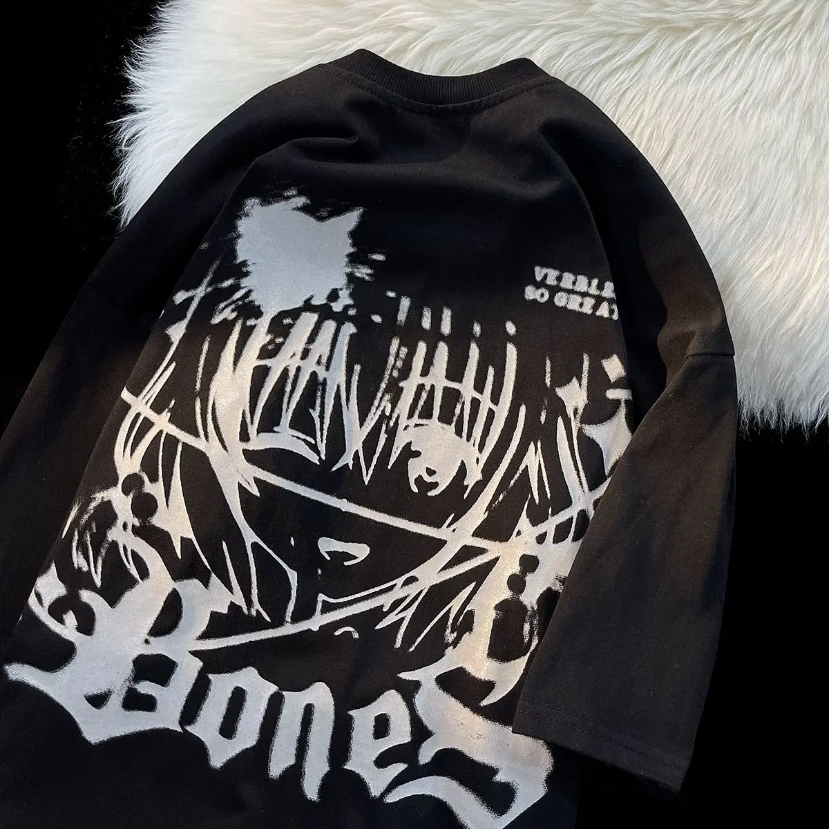 

American Retro Oversize Student Versatile Cotton Short Sleeve T-shirt for Men and Women Summer Loose and Slim Fashion Brand