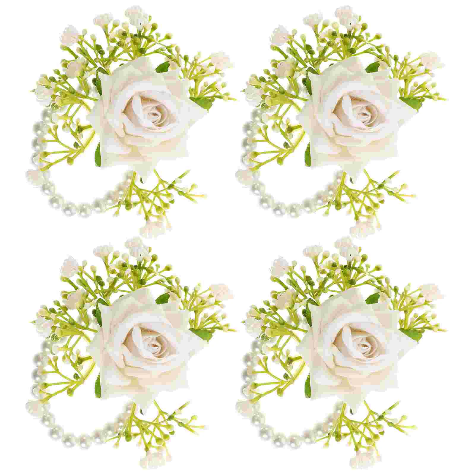 

Party Wrist Corsage Flower Wristlet Bride Bridesmaid Wedding Supplies Corsages Bracelets Bands