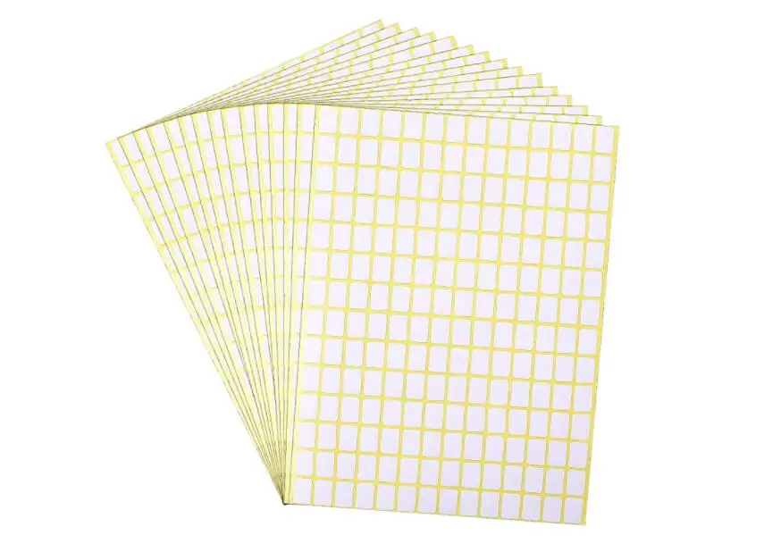 

1960 Pcs Small Size 9*13mm Blank Label Tag White Self Adhesive Code Price Stickers For Jars Boxes File Folders School Office