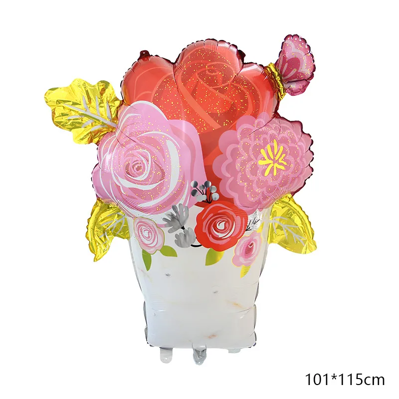 Новая Большая роза цветочный трофей Цветочная корзина фартук алюминиевый