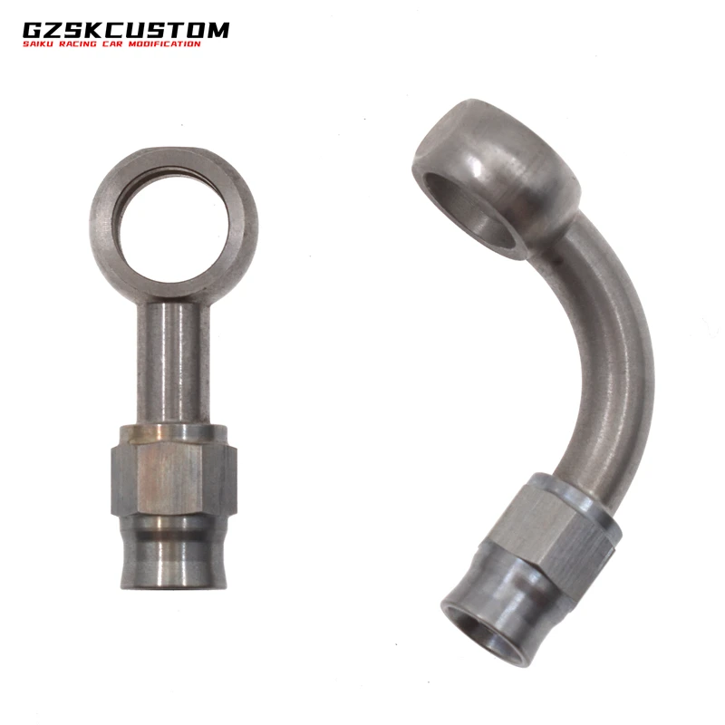 Универсальный тип AN3 11,2 мм фитинги шланга для гидравлического тормоза двигателя из нержавеющей стали адаптер для тормозного соединения карьера мотоцикла 0 ° 90 °
