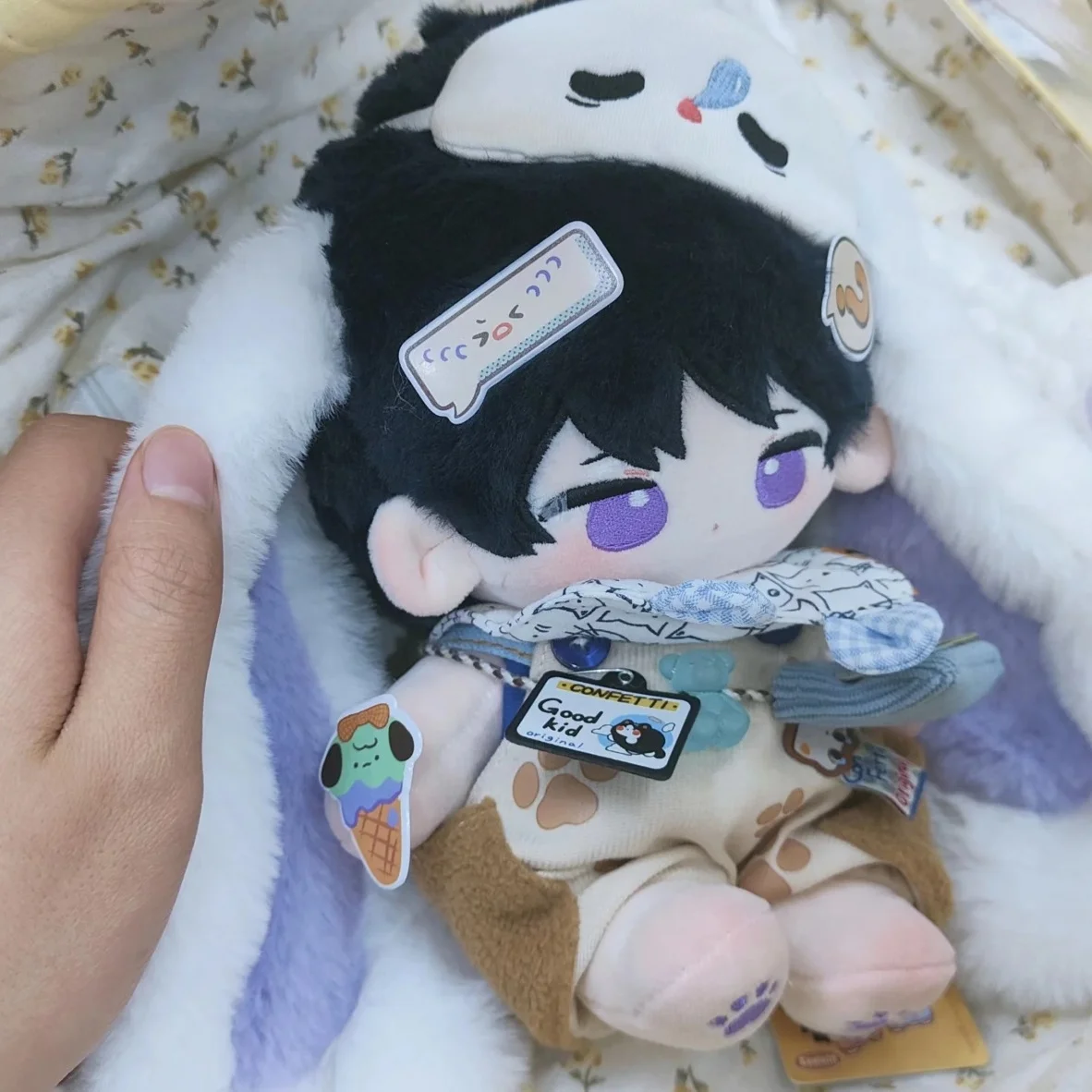 

Anime Game Genshin Impact Scaramouche Wanderer Cosplay 20CM Plush Ear Stuffed Doll Cotton Body Dress Up Dolls Plushie Pillow