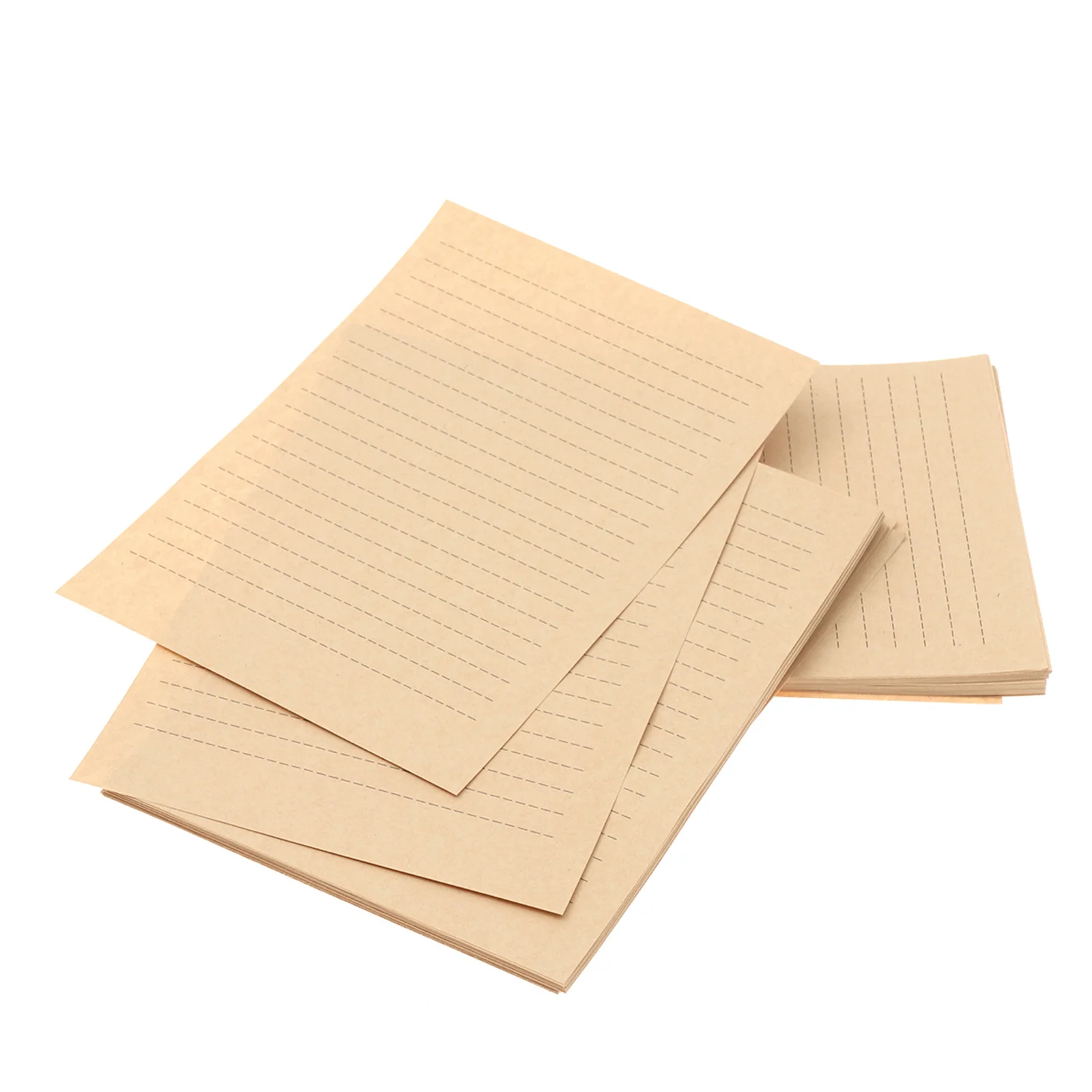 A4 Vintage Blank Kraft Letter Paper Retro Writing Papers A5 Lined Stationery Sets 50/100 Arkuszy