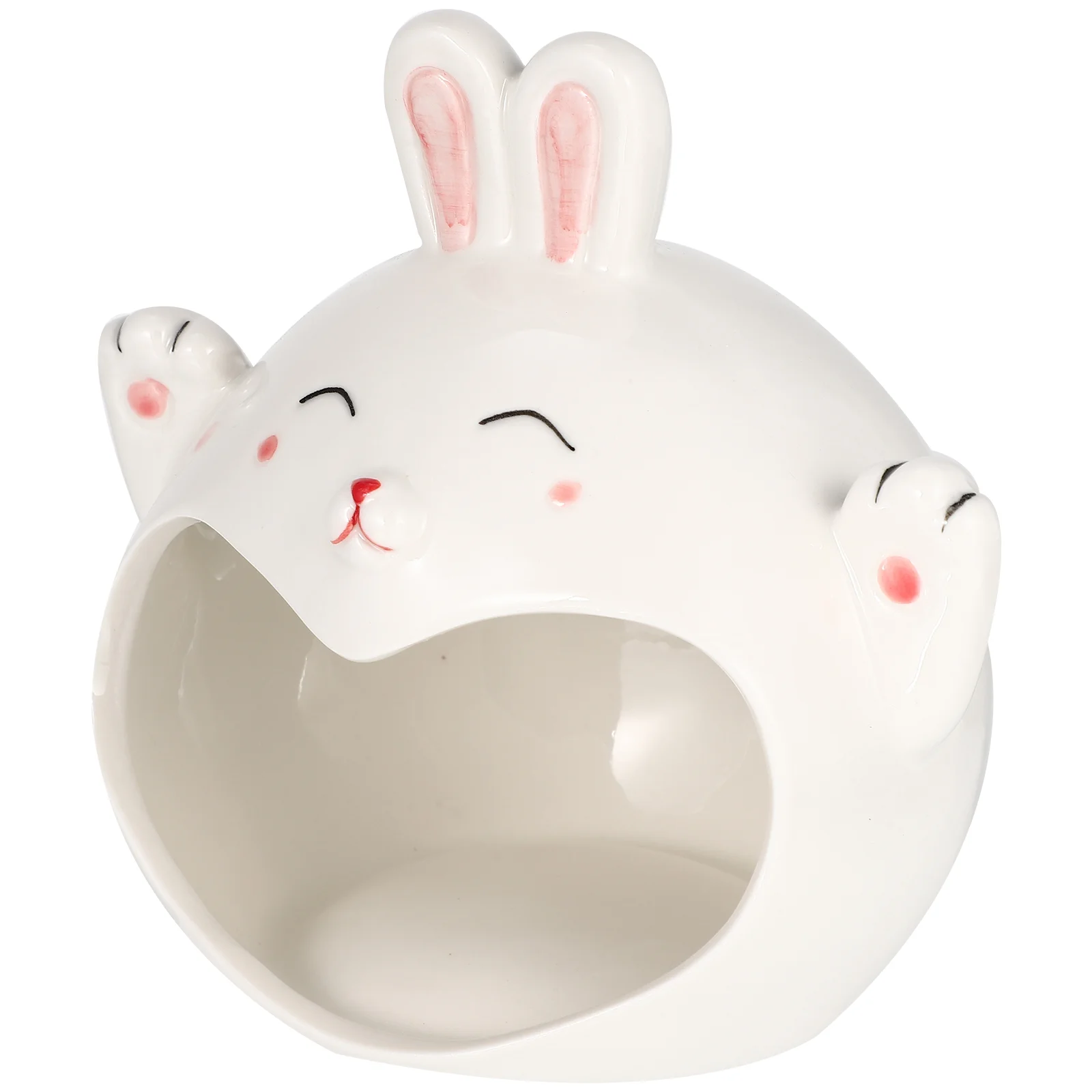 

Hamster House Hideout Ceramic Small Pet Bed Hedgehog Cool Animal Cage Guinea Coolingrabbit Room Critter Cartooncave Cages Toilet