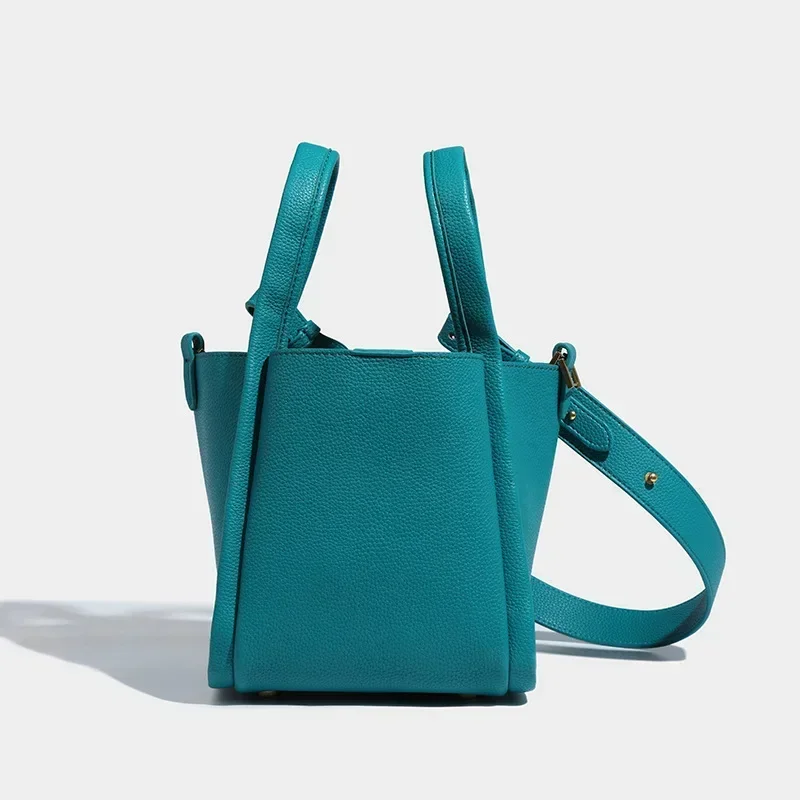 Новая модная женская сумка-ведро простая большая вместительная сумка через