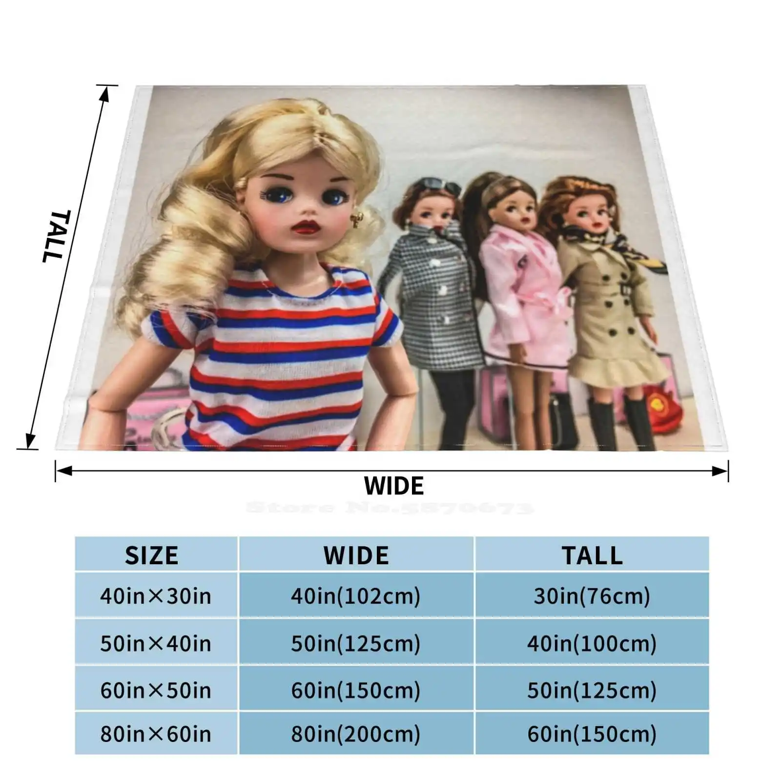 Weekender креативный дизайн легкое тонкое мягкое фланелевое одеяло Sindy куклы игрушки