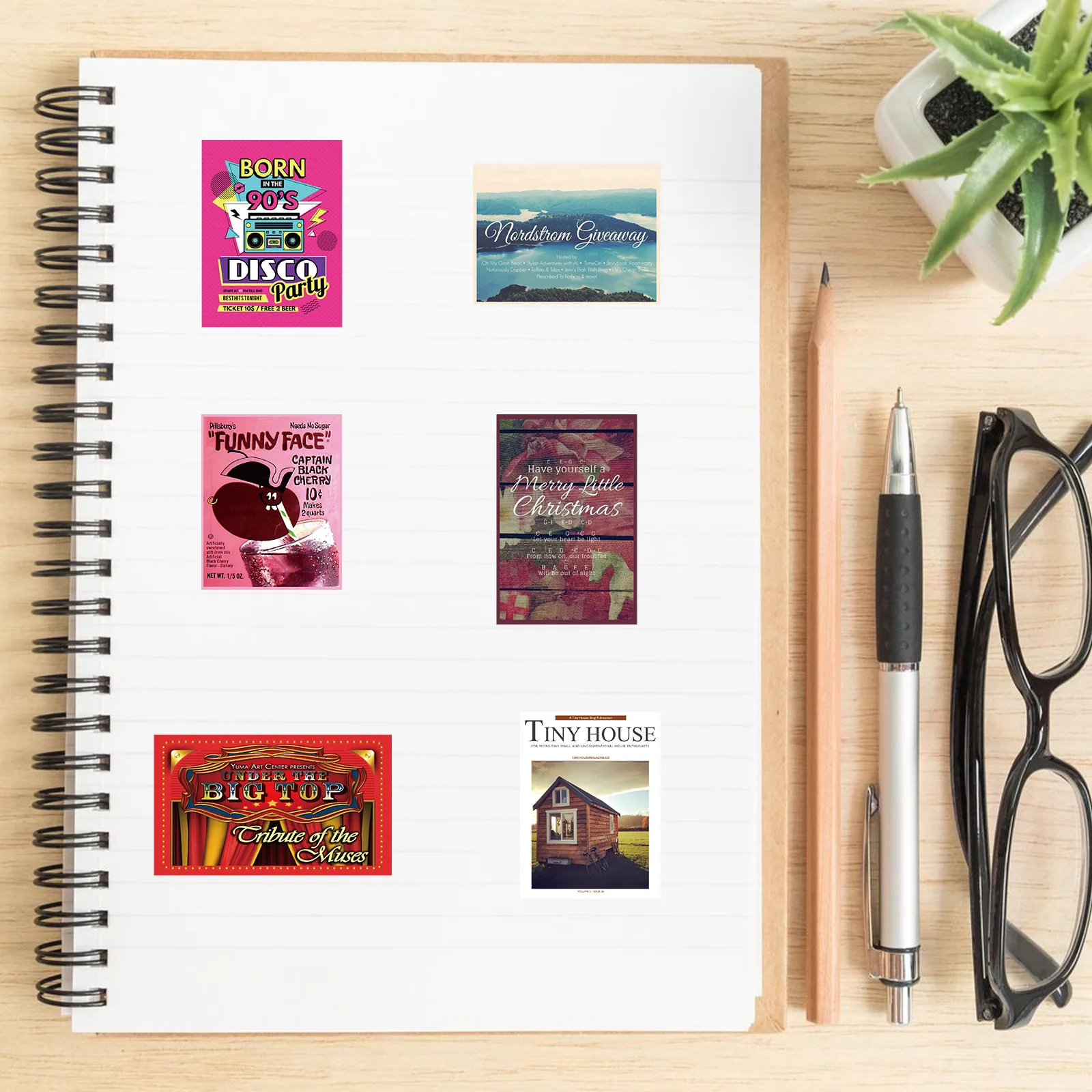 10/40 шт. американские ретро наклейки на обложку журнала 90-х крутые эстетические