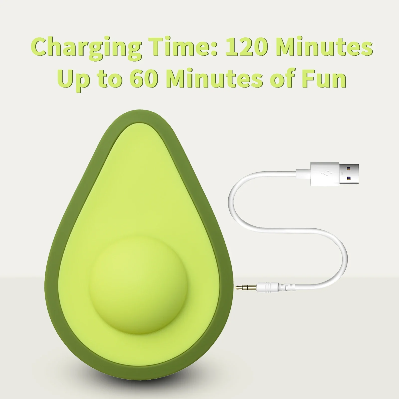 Гидроликоновый вибратор для клитора в форме авокадо