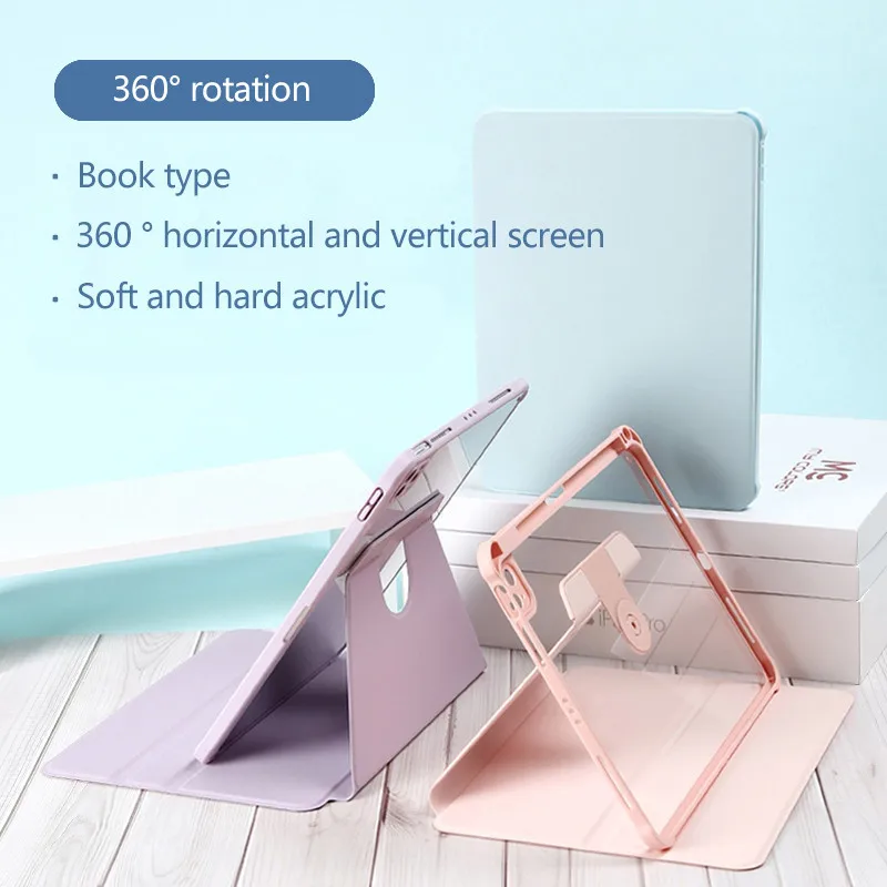 Акриловая основа для iPad Pro 11 2024 5th Air11 Air 6 Pro13 13 5 4 3 2 1 10th 10 9 9th 7 Mini Pro12.9 со слотом ручки