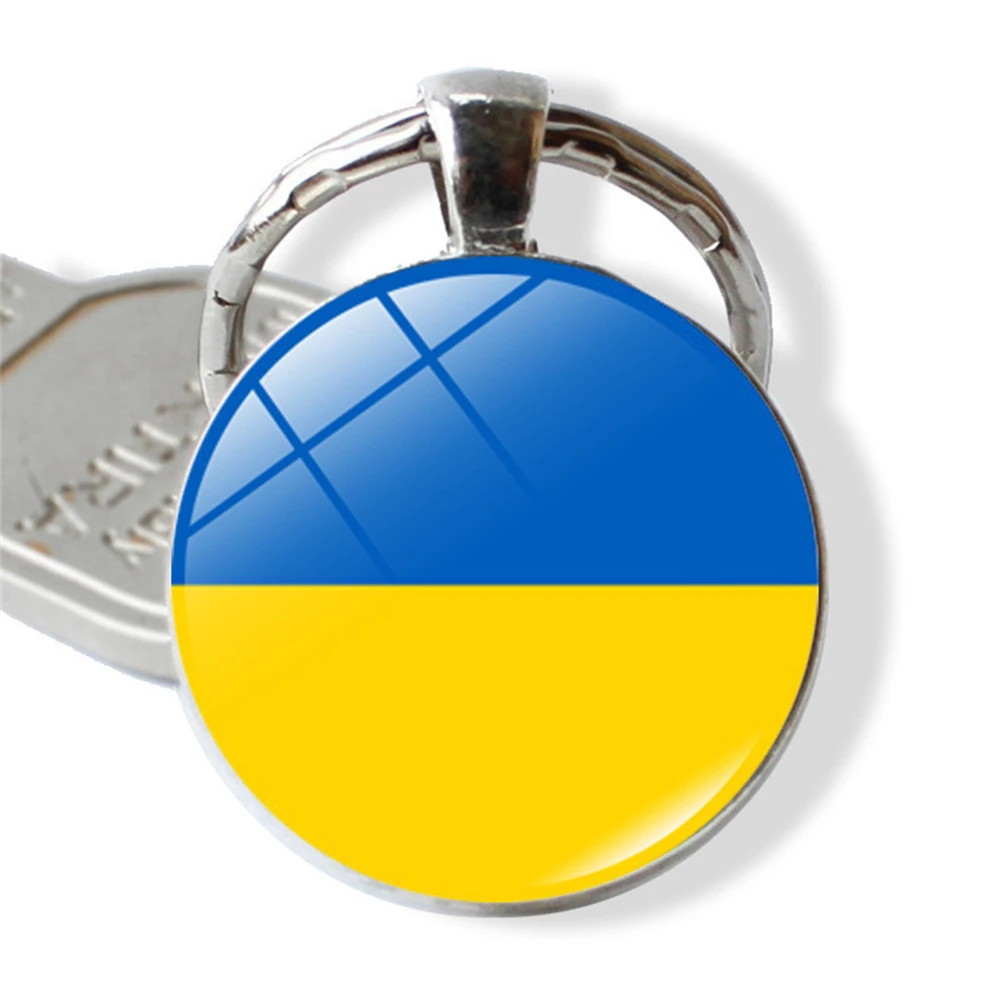 Украинская версия брелок для ключей с национальным футбольным флагом стран мира