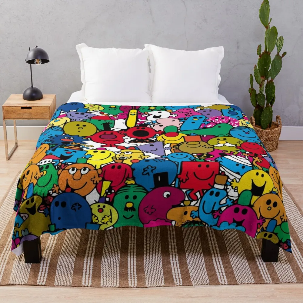 

Мужское одеяло Mr Men, тяжелый плед с рисунком, от Fluff