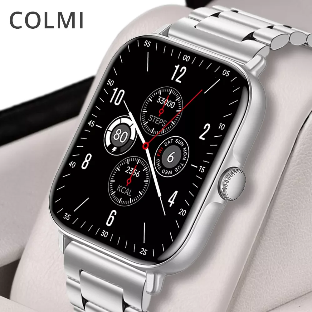 

Смарт-часы COLMI мужские с поддержкой Bluetooth, 2022 дюйма, Full Touch