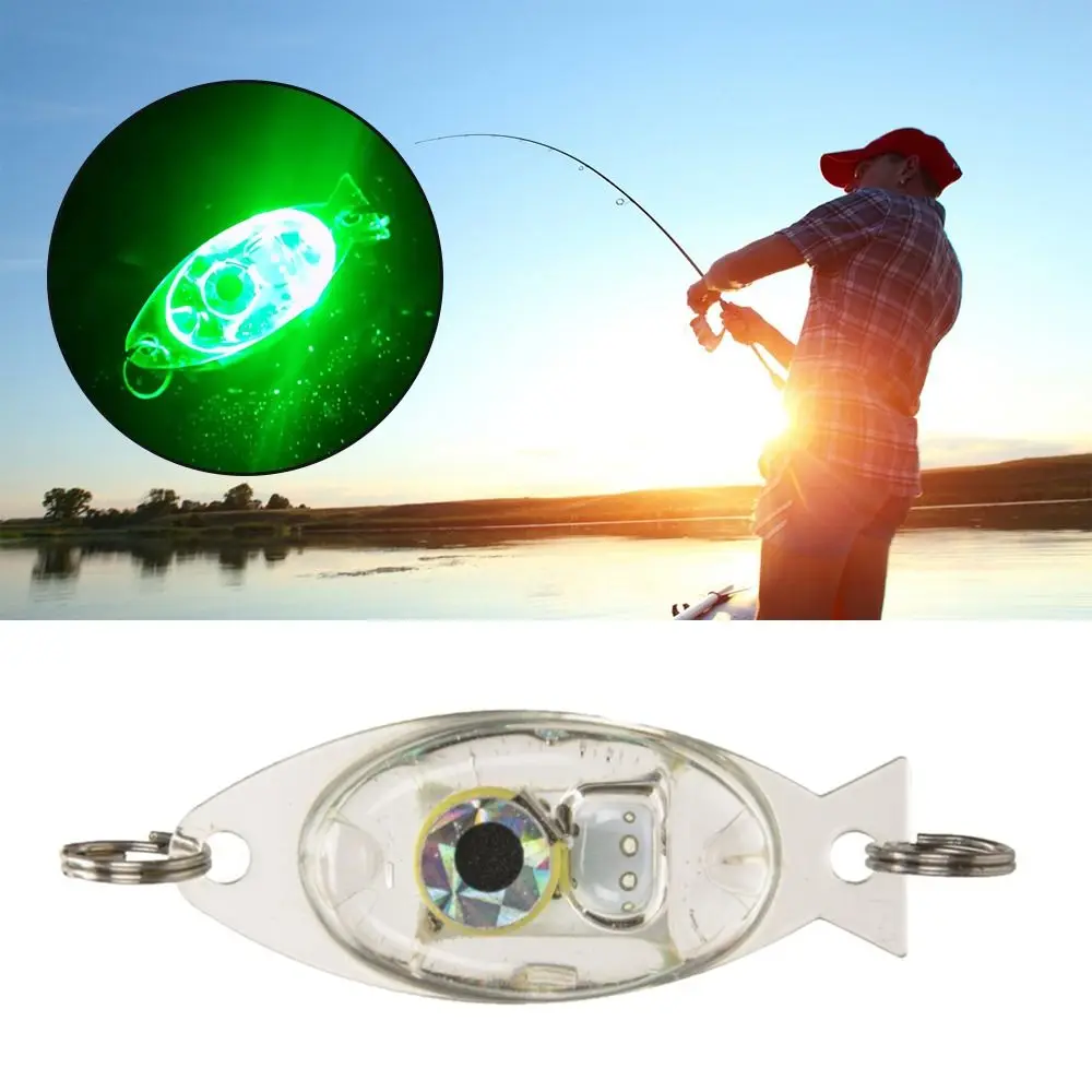 High Quality Eye Shape Deep  Drop Underwater Attracting Fish Fishing Squid Flash Lamp Bass Spoon LED Lure Light
