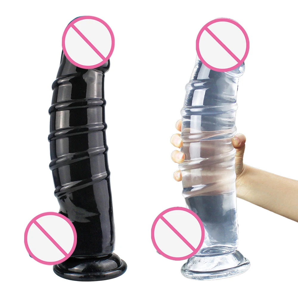 

33.5cm Super Huge Dildo Realistic Penis For Women Masturbate Dick Sex Toys Transparent Jelly Soft Dildo Penis Female Masturbator