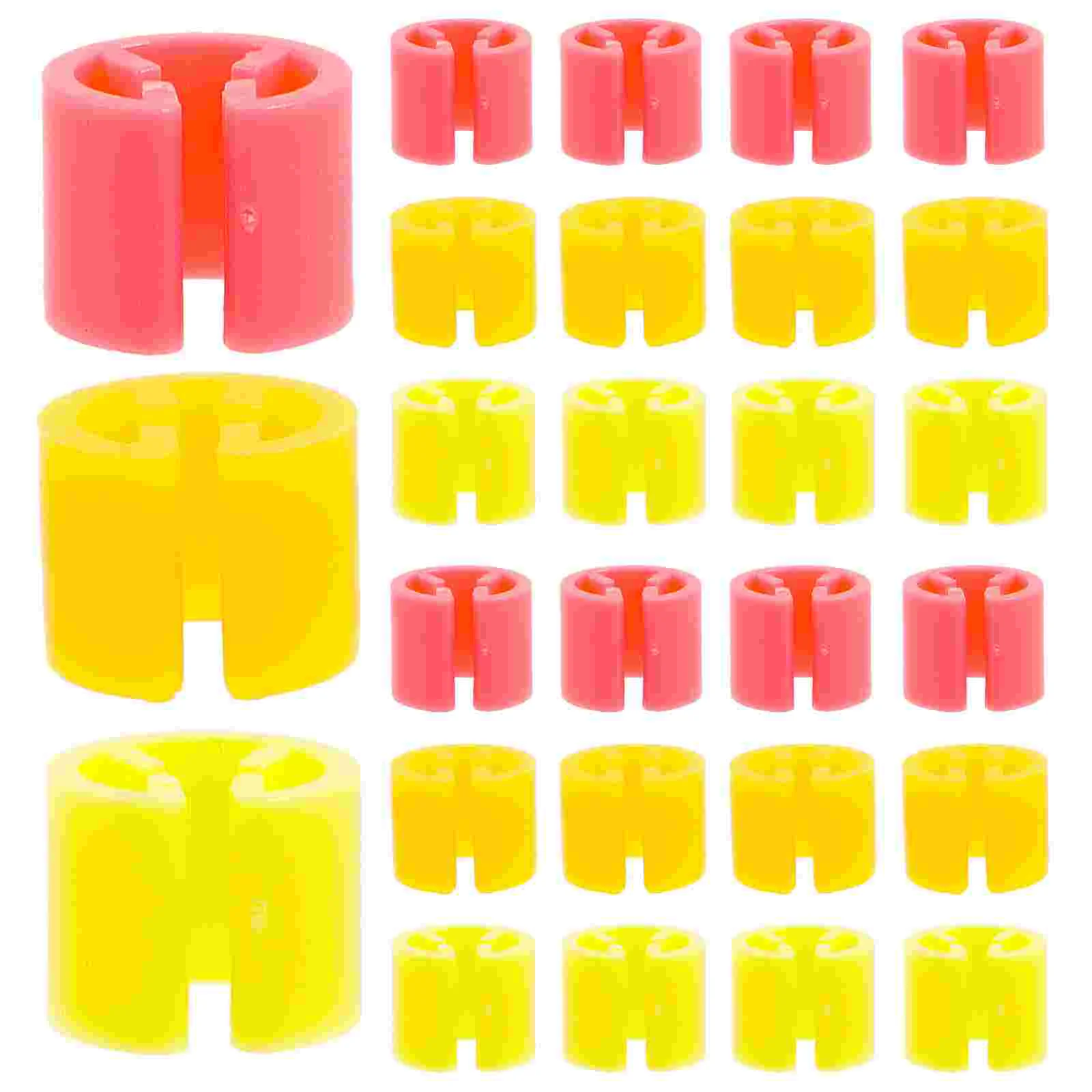 

300 Pcs Clothing Tag Buckle Coding Sizes Tags Plastic Clothes Hangers Labels Household Markers Circle