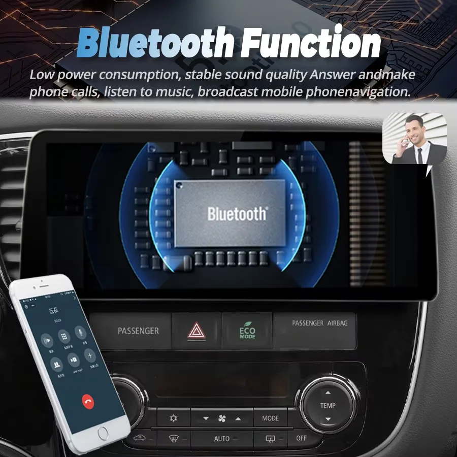 12 3-дюймовый IPS-экран Android 14 для Mitsubishi Outlander 3 2012-2018 Carplay автомобильный радиоприемник