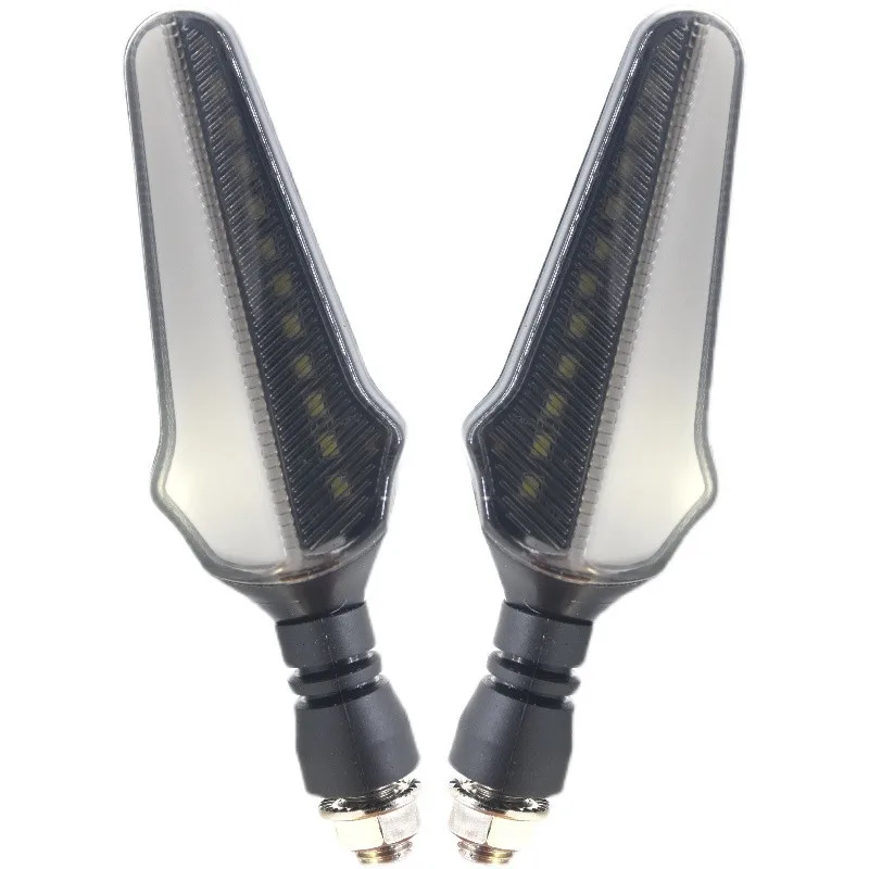 

Creative Design Motorcycle LED Turn Signal Lights Front Rear Motocross Signal Lamp Flowing Flashing Motorbike Blinker Universal