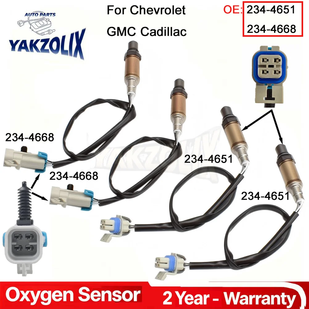 Фото Датчик кислорода (O2) 4X для Chevrolet Tahoe, Suburban, Silverado, Avalanche, GMC Yukon, Sierra 2500, Cadillac Escalade (передний/задний) №1