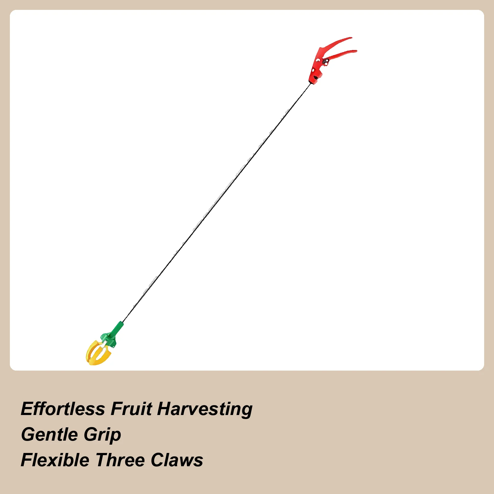 

Телескопический сборщик фруктов трехконечный