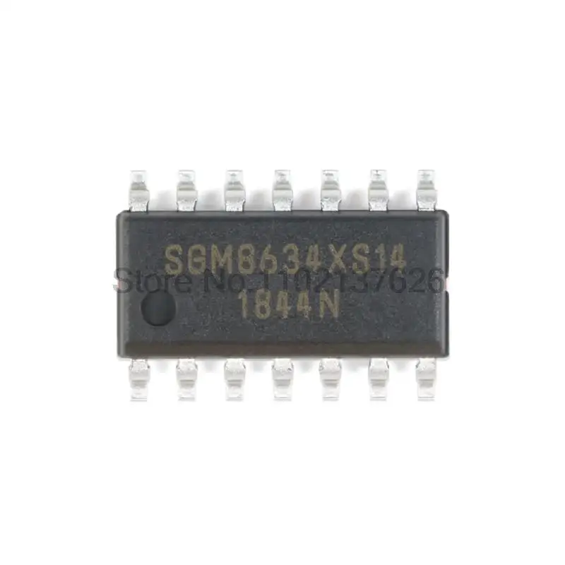 100% Оригинальный оригинальный sgm8634xs14/tr soic-14 rail to CMOS рабочий усилитель - купить по