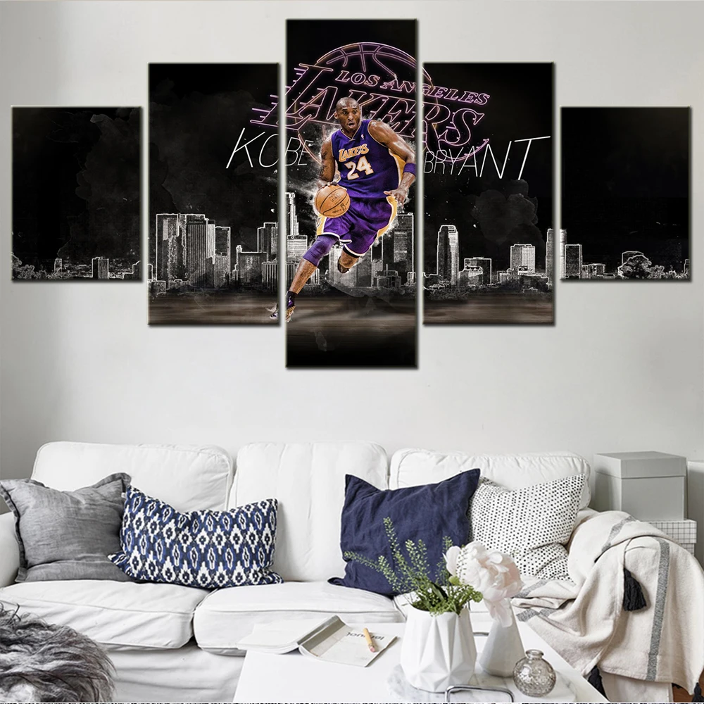 5 шт. настенные картины с изображением баскетбольной звезды |