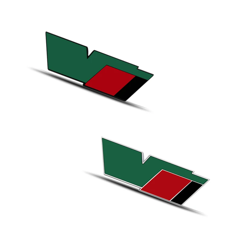 Металлическая Автомобильная наклейка с надписью V-образная решетка эмблемой