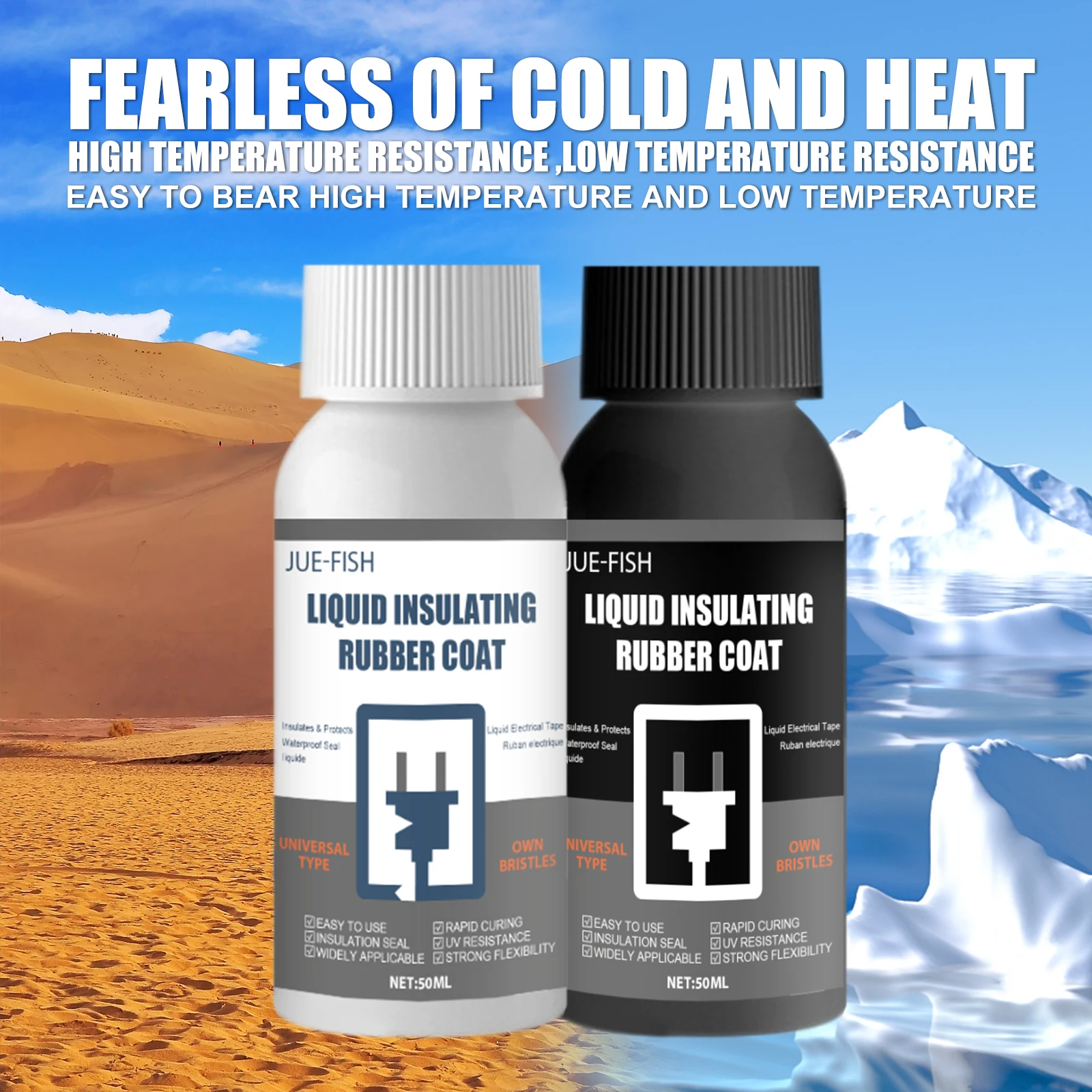 

50ml Insulating Glue Paste Waterproof Fix Dry Glue Liquid Insulation Electrical Tape Tube Insulation Fast Sealing Sealant